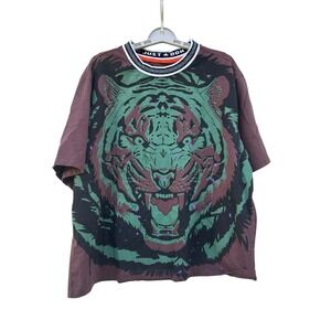 Just Don All City Basketball T-Shirt Graphic Tiger Men's Size XL Tee